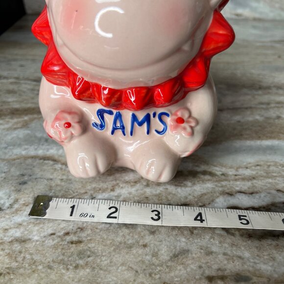 Sam's Restaurant Group Pink Lion Dog Logo Ryukyu Islands Okinawa Japan Tiki Mug - Picture 8 of 10